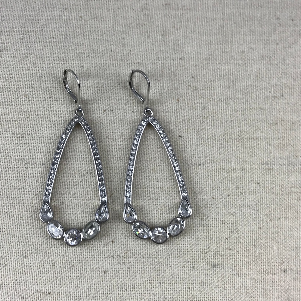 Statement Crystal Drop Earrings - image 1